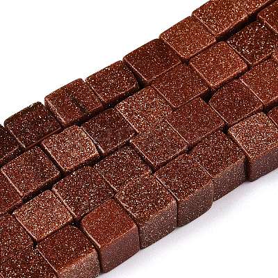 Synthetic Goldstone Beads Strands G-T139-8x8-18A-1