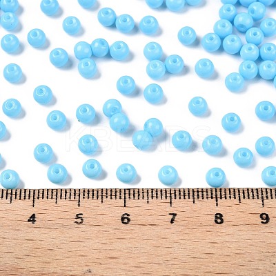 Opaque Baking Paint Glass Beads DGLA-T004-03A-1