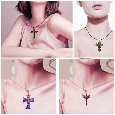 DIY Cross Pendant Silicone Molds DIY-E057-02-1