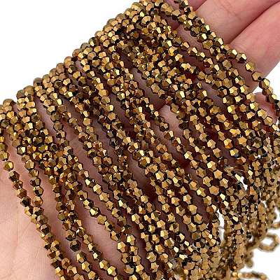 Transparent Electroplate Glass Beads Strands LS-EGLA-A039-T2mm-UA11-1