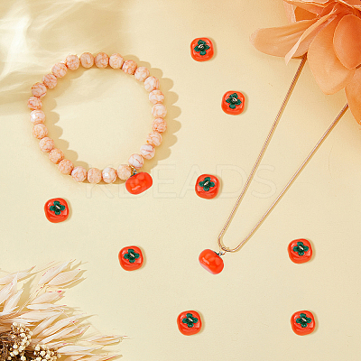 60pcs Autumn Theme Resin Imitation Food Pendants RESI-DC0001-26-1
