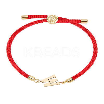 1Pc Adjustable Nylon Cord Slider Bracelets for Women BJEW-LP0001-32W-02-1