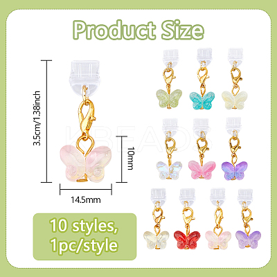 10Pcs 10 Colors PVC Mobile Dustproof Plugs HJEW-WH00166-1