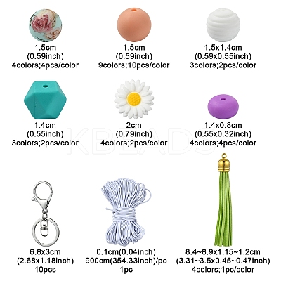 DIY Keychain Making Kits DIY-YW0012-57-1