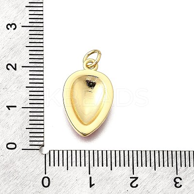 Brass Enamel Pendants KK-F896-01B-G-1