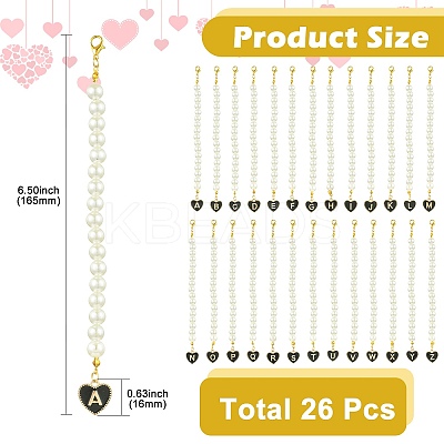 26Pcs Acrylic & Alloy Enamel Pendant Decoration HJEW-CJ00053-1