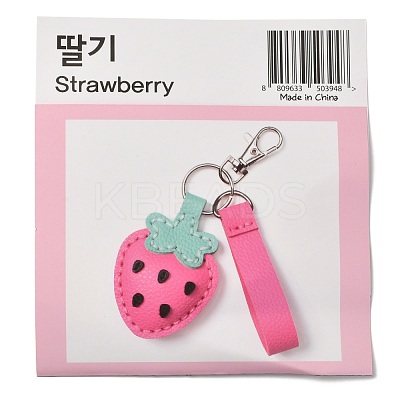 DIY Strawberry Keychain Kits DIY-A009-06-1