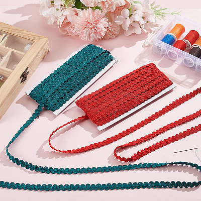 10M Polyester Braided Ribbons SRIB-WH0011-209B-1