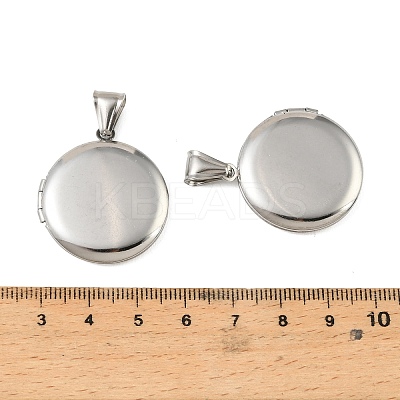 316 Stainless Steel Locket Pendants STAS-K321-11C-P-1