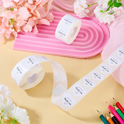 2Roll Heart with Thank You Roll Stickers DIY-TA0013-58A-1