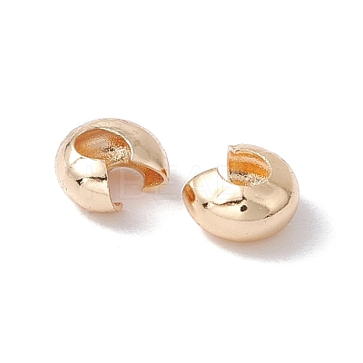 Brass Crimp Beads Covers KK-P219-05B-G01-1