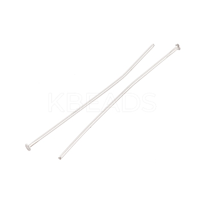 Tarnish Resistant Stainless Steel Flat Head Pin Jewelry Findings X-STAS-E023-0.6x35mm-1