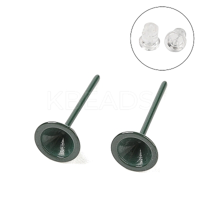 Hypoallergenic Bioceramics Zirconia Ceramic Stud Earrings EJEW-C111-03A-1