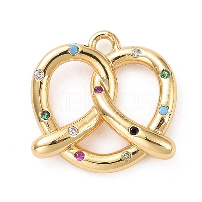 Eco-friendly Brass Micro Pave Cubic Zirconia Pendants LS-KK-D079-20G-02-1