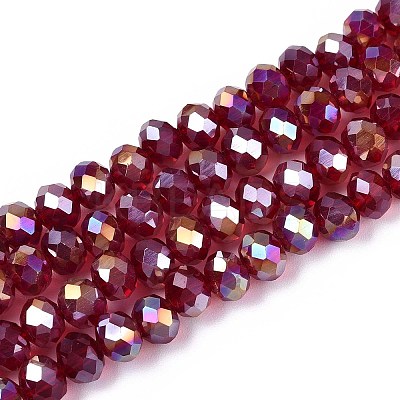 Electroplate Glass Bead Strands LS-EGLA-J047-6x4mm-AB07-1