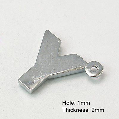 Alloy Letter Pendants X-RB-C1416-Y-1