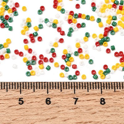 4 Colors 11/0 Christmas MIYUKI Delica Seed Beads SEED-X0058-21-1