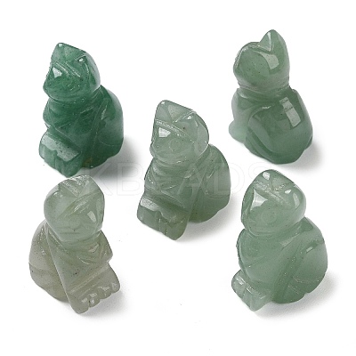 Natural Green Aventurine Carved Healing Figurines G-B062-04A-1