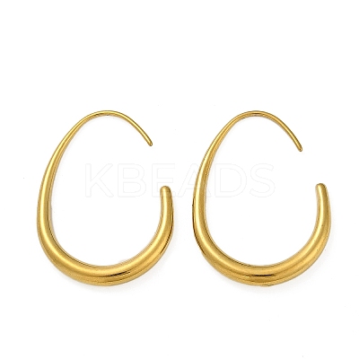 304 Stainless Steel Teardrop Dangle Earrings EJEW-S272-05G-1