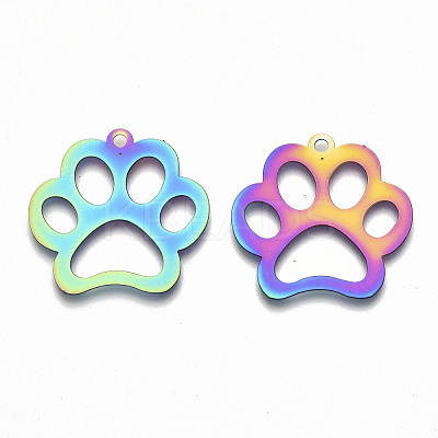 Ion Plating(IP) 201 Stainless Steel Pet Pendants STAS-R114-017-1