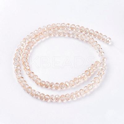 Electroplate Glass Beads Strands EGLA-D020-3x2mm-71-1