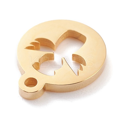 Ion Plating(IP) 304 Stainless Steel Charms STAS-Y002-15G-1