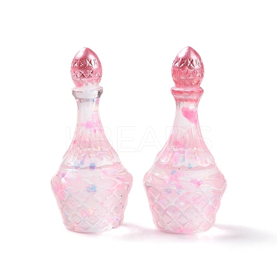 Dummy Bottle Transparent Resin Cabochon RESI-E025-05C-1