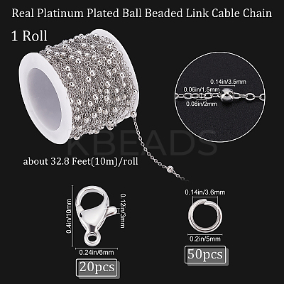 DIY Chain Bracelet Necklace Making Kits DIY-BBC0001-10-1