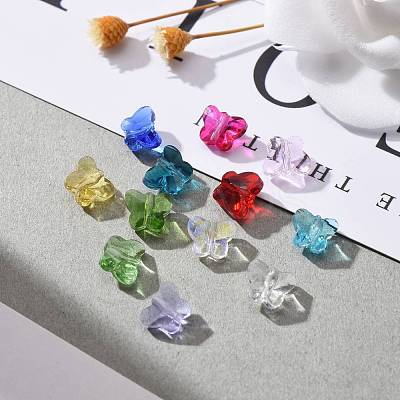 72Pcs 12 Colors Transparent Birthstone Glass Beads GLAA-ZZ0001-02-1