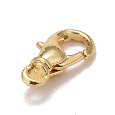 Brass Lobster Claw Clasps KK-M229-50G-1