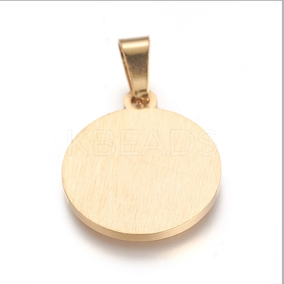 Ion Plating(IP) 304 Stainless Steel Pendants STAS-I131-10G-1