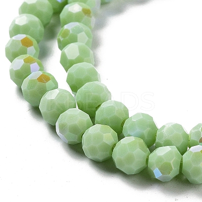 Opaque Glass Beads Strands EGLA-A035-P6mm-L20-1