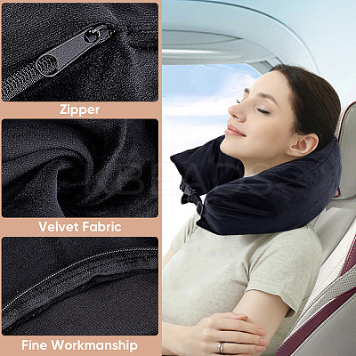 Velvet with Polyester Travel Pillowcase AJEW-WH20006-66A-1