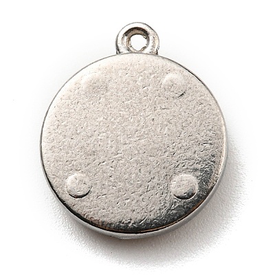 316 Surgical Stainless Steel with Rhinestone Pendants STAS-G310-01P-1