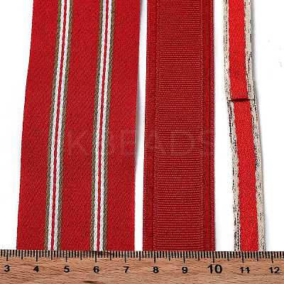 9 Yards 3 Styles Polyester Ribbon SRIB-C002-04A-1