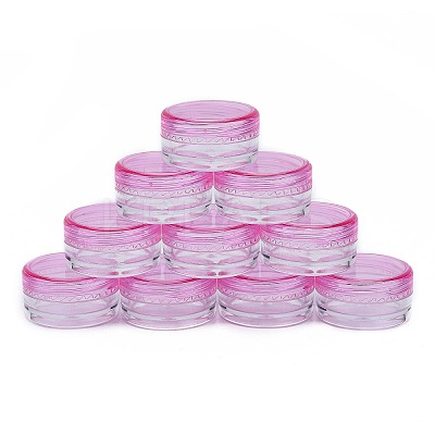 3G Plastic Empty Portable Facial Cream Jar LS-X-MRMJ-WH0020-01B-1
