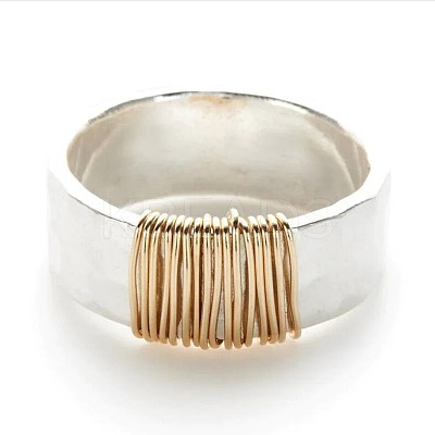 Zinc Alloy Wire Wrapped Finger Rings for Women FS-WG4DD4C-04-1