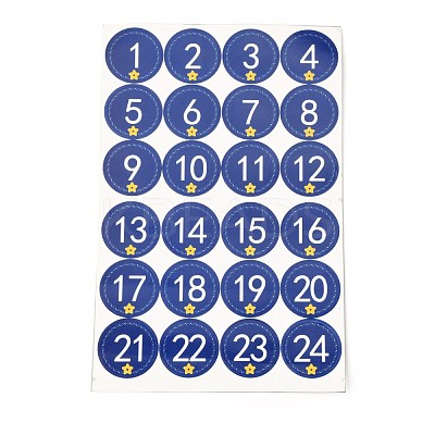 Christmas Advent Calendar Stickers DIY-L050-A04-1