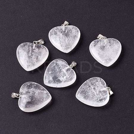 Natural Quartz Crystal Pendants X-G-G956-B56-FF-1