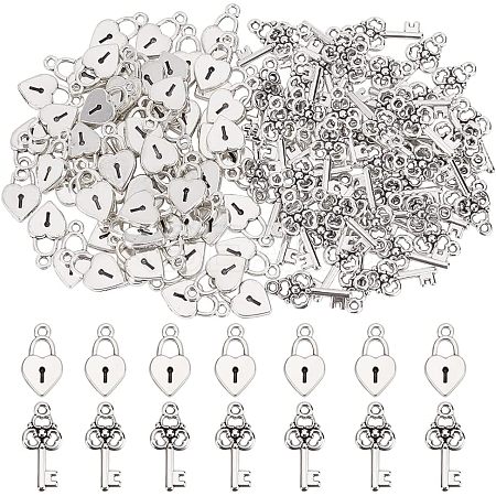 60Pcs Tibetan Style Alloy Pendants TIBE-CA0001-21-1
