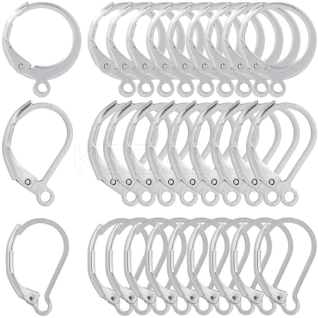 3 Style 304 Stainless Steel Leverback Earring Findings STAS-SC0007-58P-1