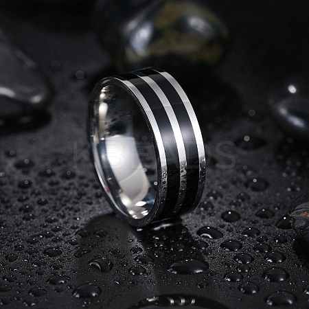201 Stainless Steel Enamel Finger Rings for Men FS-WGADAB4-12-1
