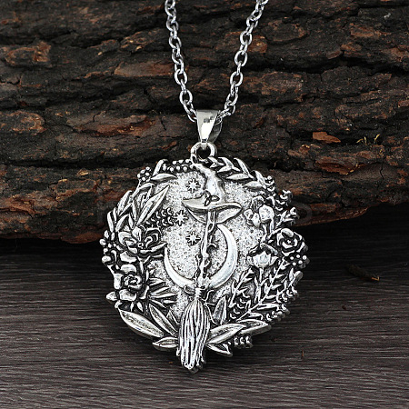Tibetan Style Zinc Alloy Pendant Necklaces for Women FS-WGBD114-01-1