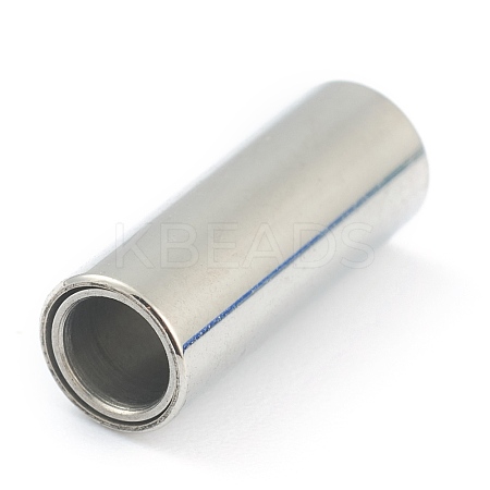 Tarnish Resistant 304 Stainless Steel Magnetic Clasps with Glue-in Ends STAS-O148-06D-1