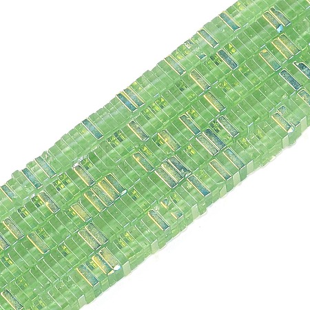Electroplate Glass Beads Strands GLAA-B023-01A-10-1