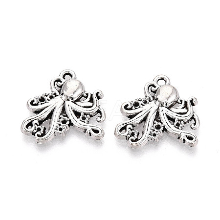 Tibetan Style Alloy Pendants TIBE-N014-19AS-1