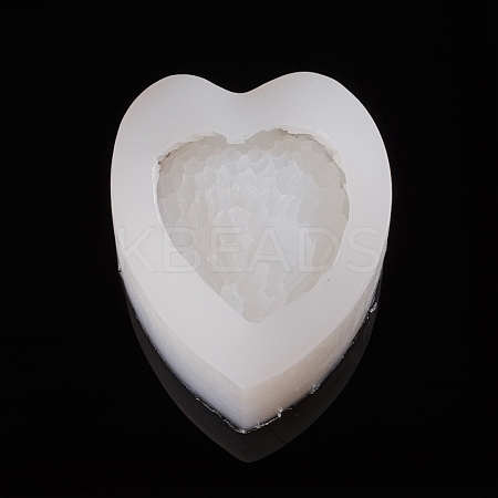 Heart Jewelry Tray Silicone Molds X-AJEW-WH0022-09-1