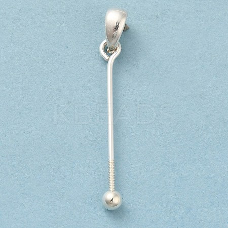 925 Sterling Silver Pendant Bails LS-STER-P048-01C-S-1