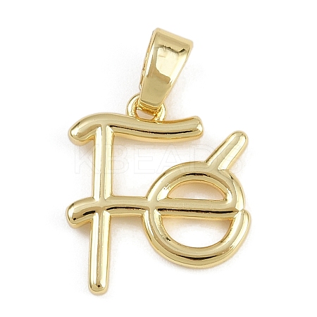 Brass Pendants KK-Z123-22G-02-1