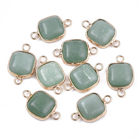 Natural Green Aventurine Links connectors G-S344-69C-1